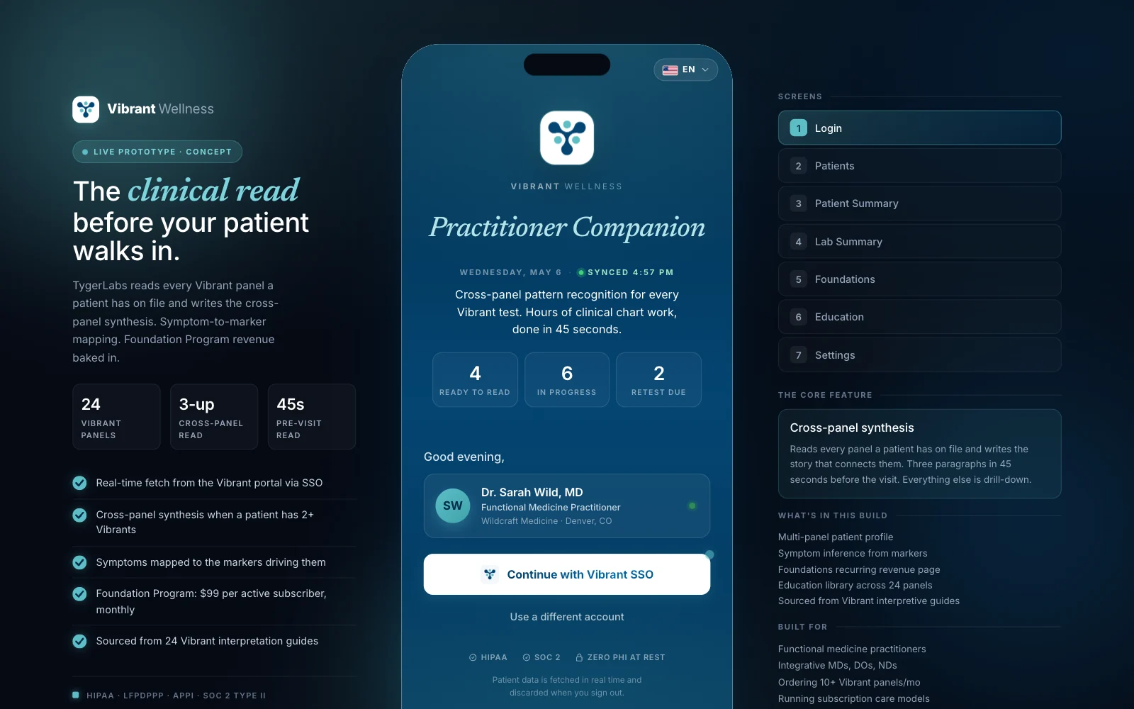 The Gut Zoomer version of the practitioner app, with its score and summary